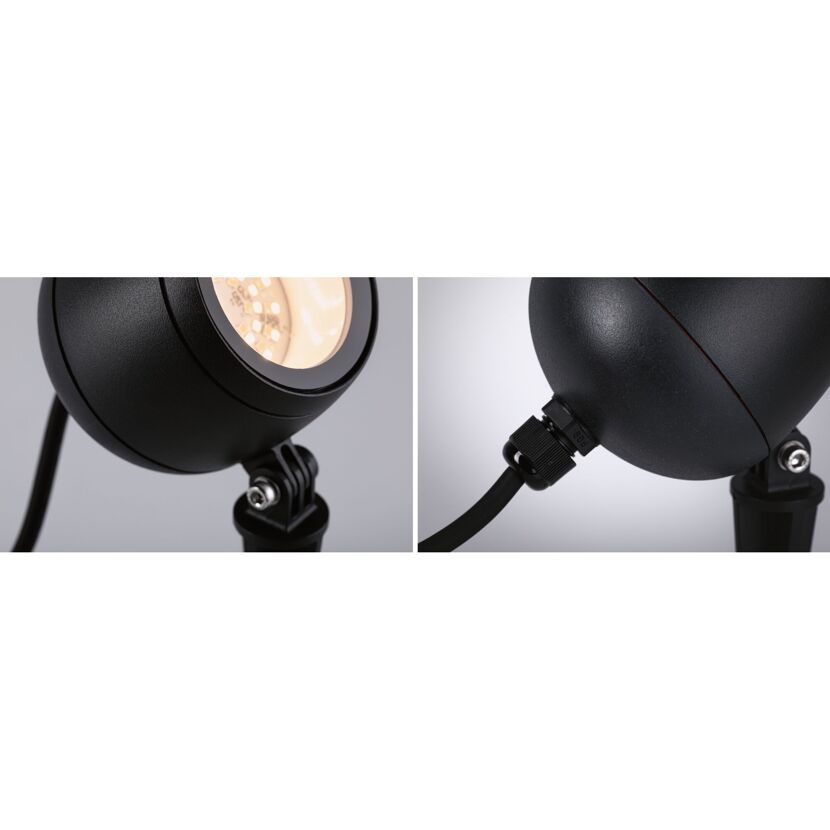 LED-Außenstrahler 'Plug & Shine' anthrazit 6,2 W Ø 9 x 26,1 cm