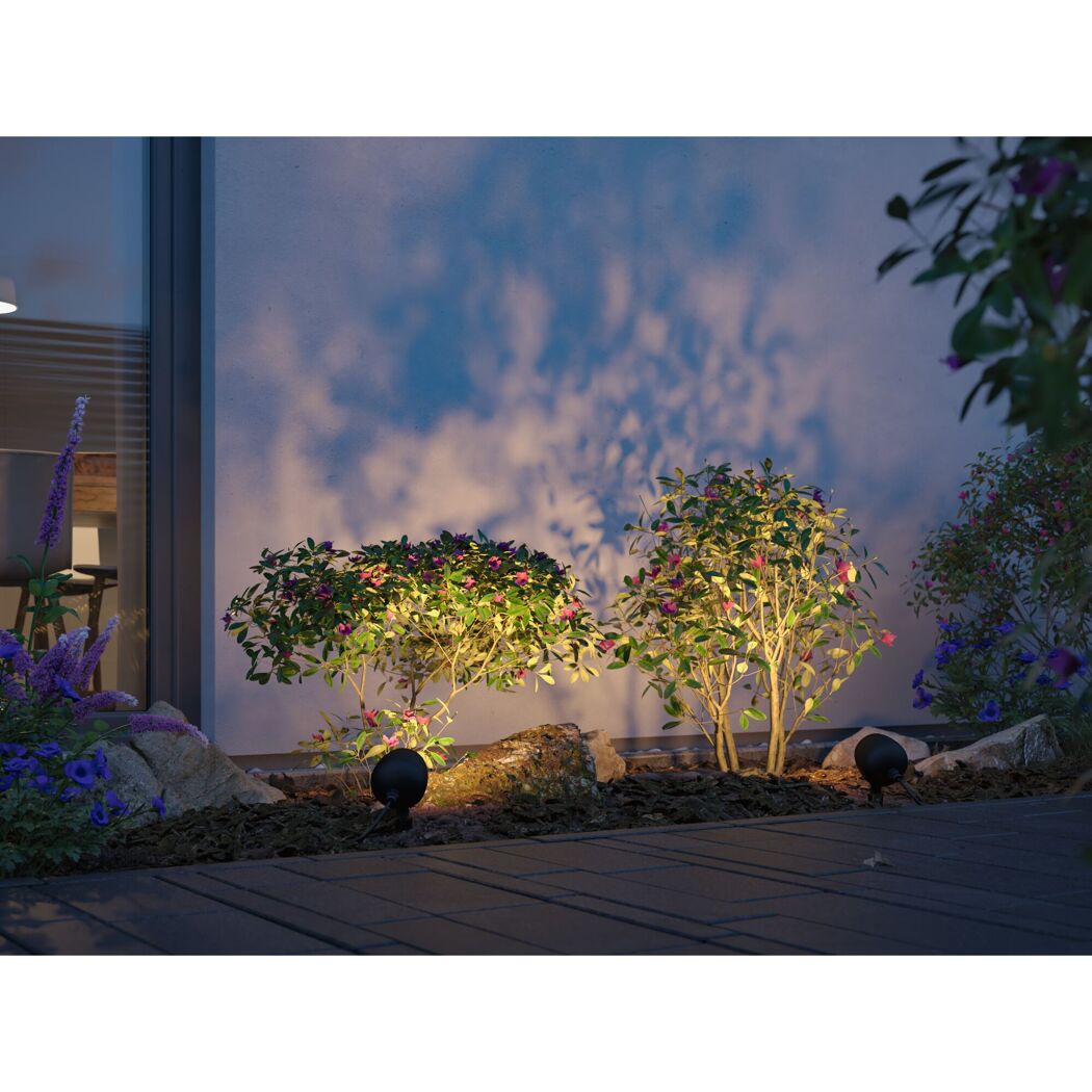 LED-Außenstrahler 'Plug & Shine' 6,2 W 660 lm warmweiß IP 65 Ø 9 x 26,1 cm