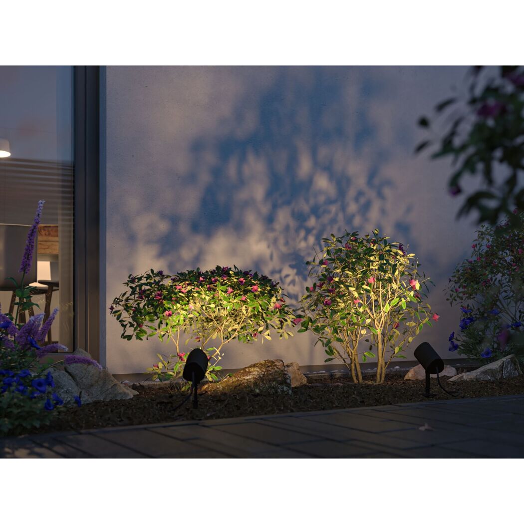 LED-Außenstrahler 'Plug & Shine' 6,5 W 500 lm RGB - tunable white IP 65 7,4 x 45,5 cm