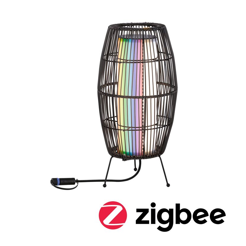 Außenleuchte 'Plug & Shine' schwarz 3,2 W Ø 20 x 40 cm