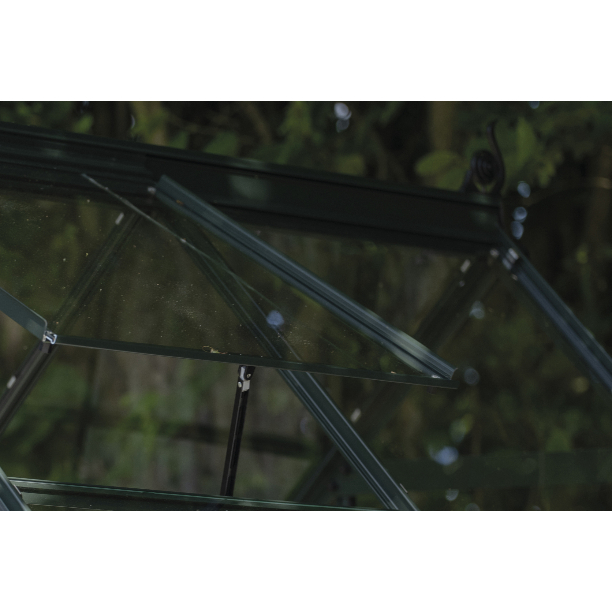 Gewächshaus 'ICON 6' 192,5 x 316,9 cm mit 3 mm Sicherheitsglas grün