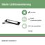 LED-Wandfluter 'Plug & Shine' anthrazit 6,1 W 27,9 x 3,3 x 7,6 cm