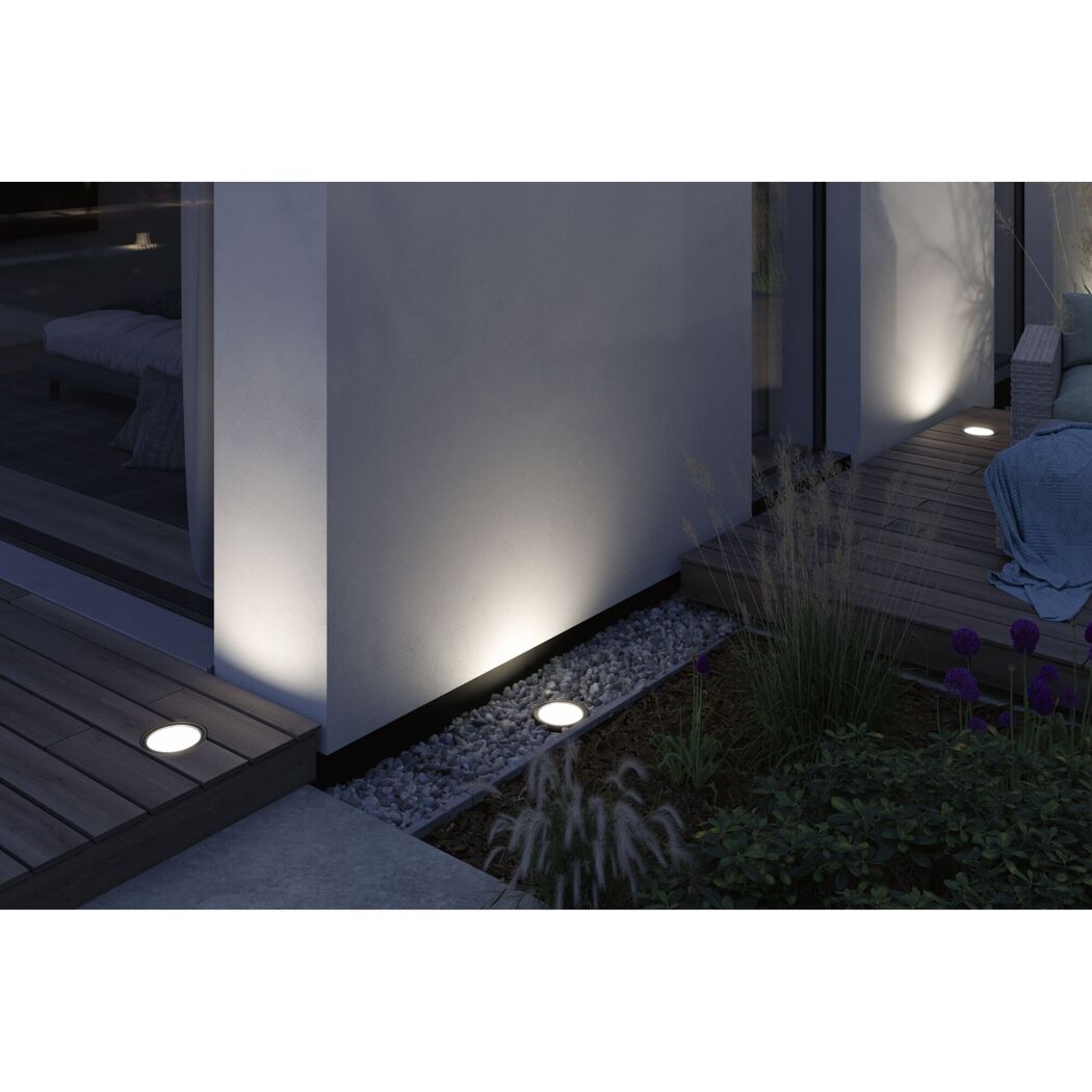 LED-Außeneinbauleuchte 'Plug & Shine' dimmbar 510 lm warmweiß Ø 15,5 cm