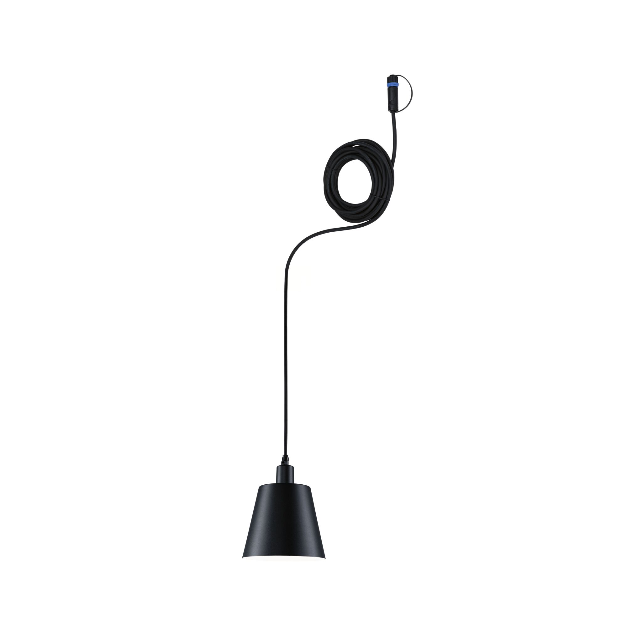 Outdoor-Pendelleuchte 'Plug & Shine Kofia' E14 anthrazit 500 cm