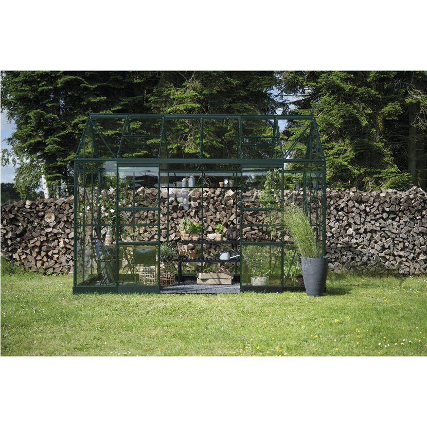 Gewächshaus 'ICON Planthouse 6' 379,1 x 192,5 cm mit 3 mm Sicherheitsglas grün