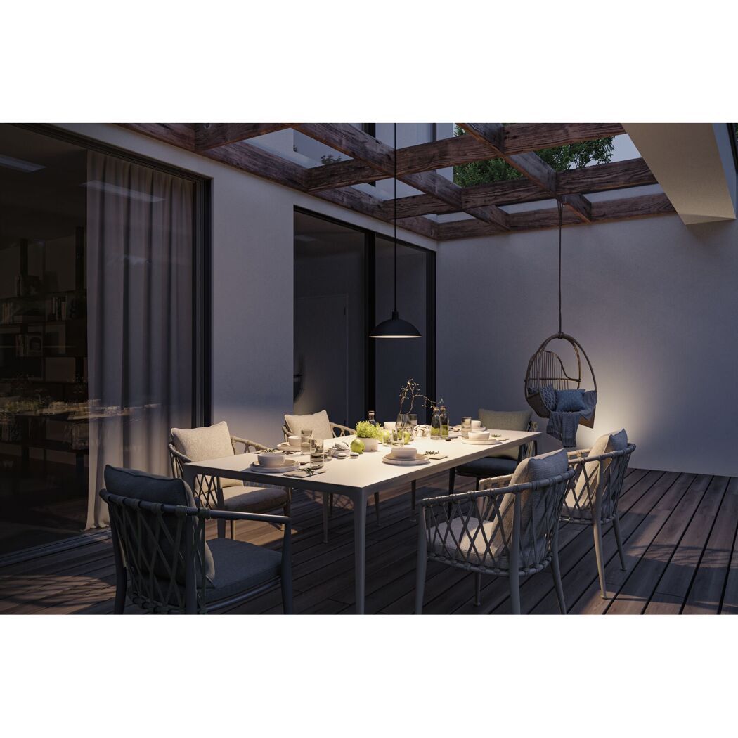 LED-Außenpendelleuchte 'Plug & Shine' dimmbar E14 2 W 160 lm warmweiß Ø 30 x 500 cm