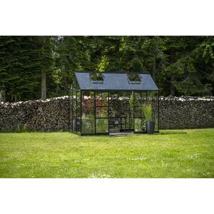 Gewächshaus 'ICON Planthouse 6' 379,1 x 192,5 cm mit 3 mm Sicherheitsglas schwarz