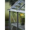 Gewächshaus 'ICON 8' 254,7 x 316,9 cm mit 3 mm Sicherheitsglas aluminiumfarben