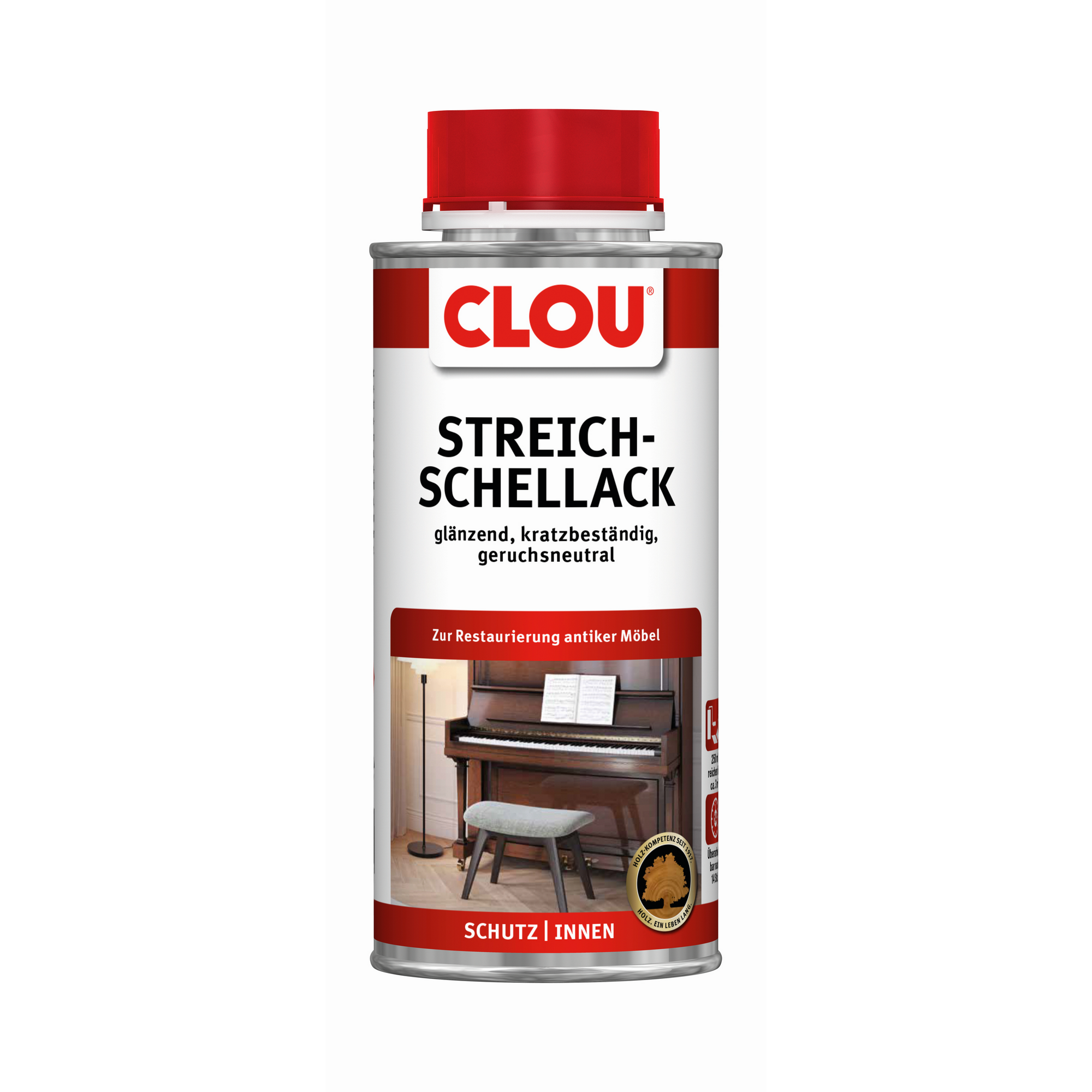 Streich-Schellack farblos glänzend 250 ml