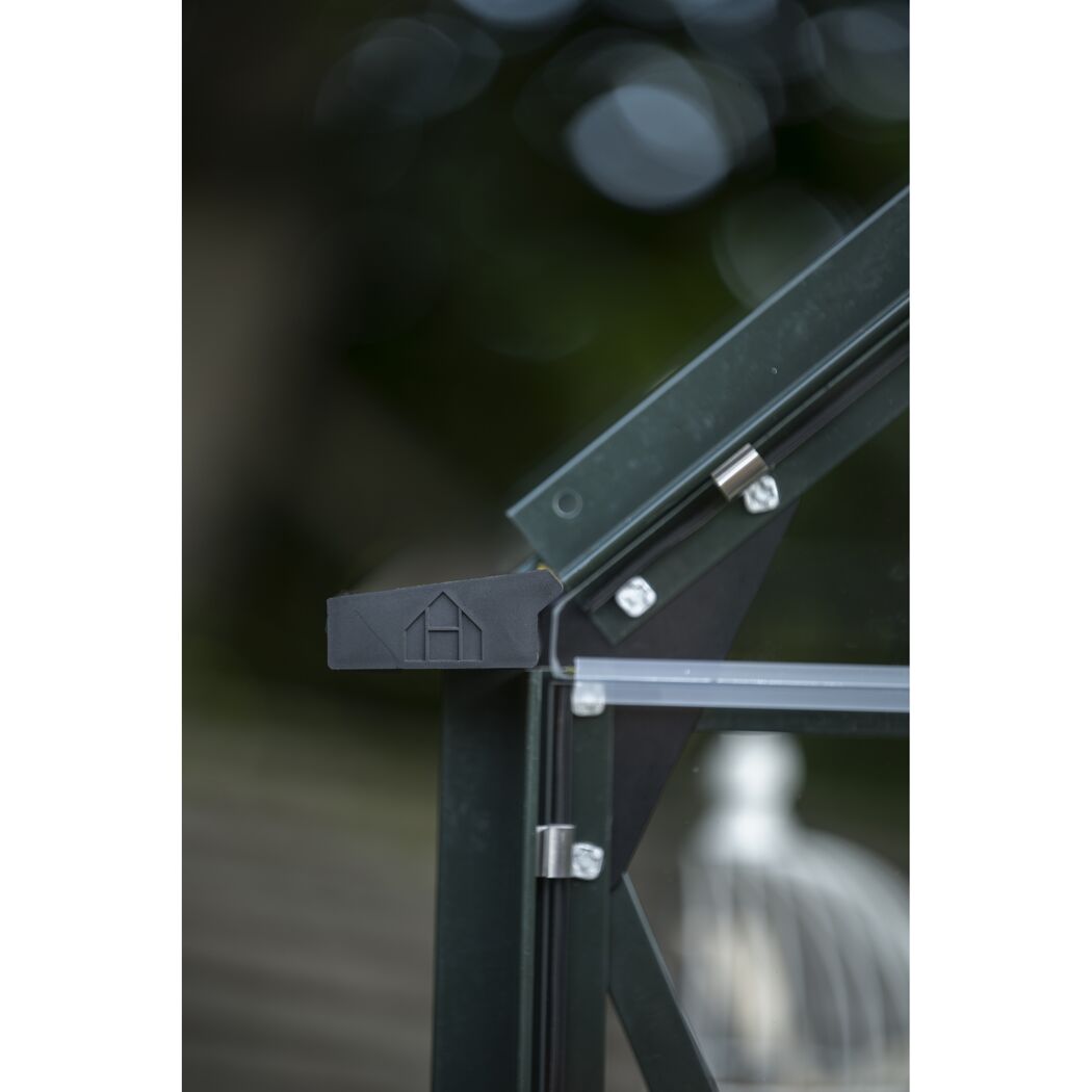 Gewächshaus 'ICON Planthouse 8' 379,1 x 254,7 cm mit 3 mm Sicherheitsglas schwarz