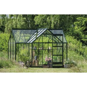 Gewächshaus 'ICON Gardenhouse 6' 321,7 x 319,4 cm mit 3 mm Sicherheitsglas grün