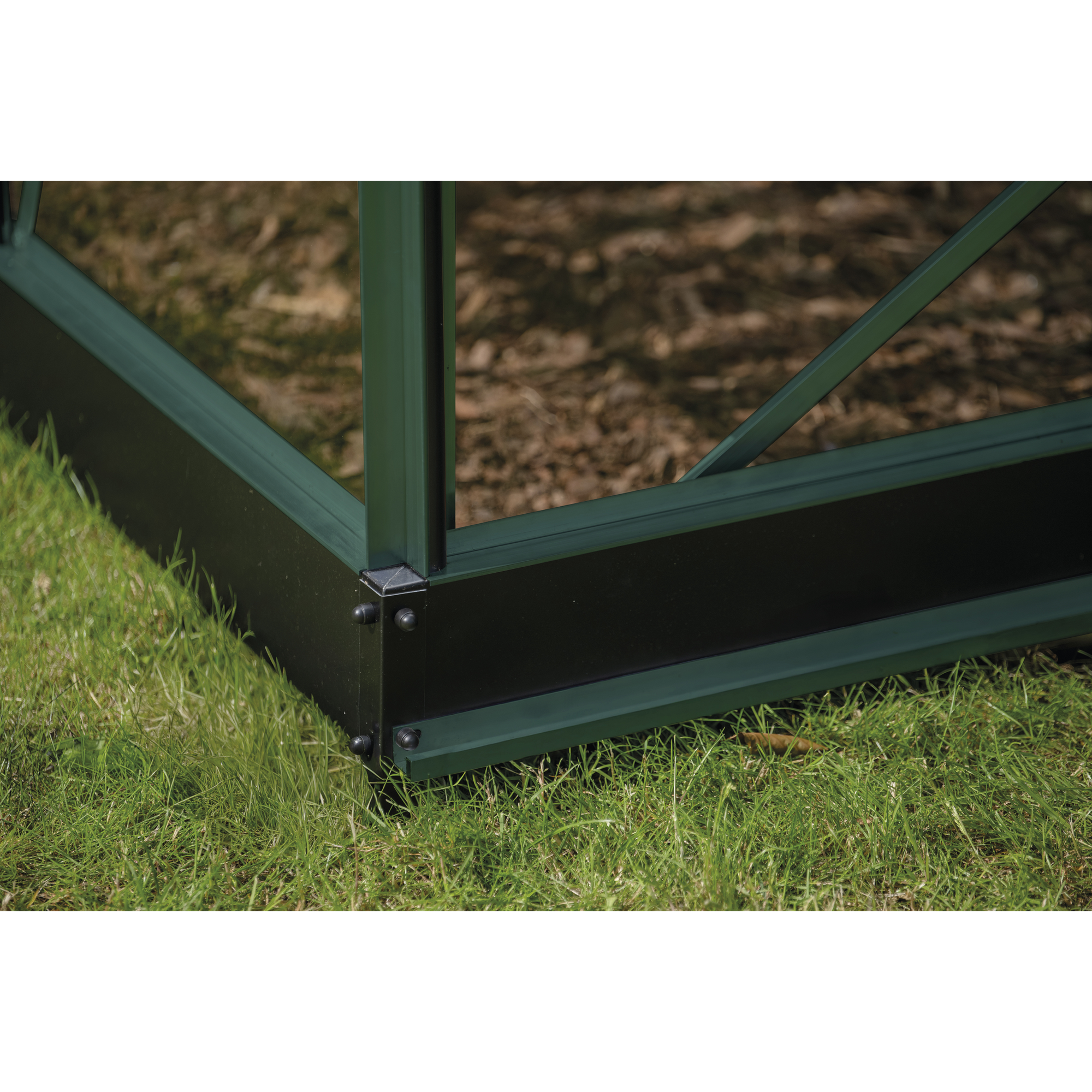 Gewächshaus 'ICON Gardenhouse 6' 321,7 x 319,4 cm mit 3 mm Sicherheitsglas grün