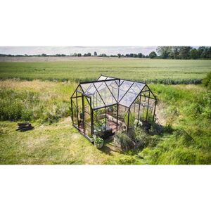 Gewächshaus 'ICON Gardenhouse 6' 321,7 x 319,4 cm mit 3 mm Sicherheitsglas schwarz