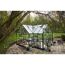 Gewächshaus 'ICON Gardenhouse 8' 383,9 x 381,5 cm mit 3 mm Sicherheitsglas grün