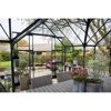 Gewächshaus 'ICON Gardenhouse 8' 383,9 x 381,5 cm mit 3 mm Sicherheitsglas grün