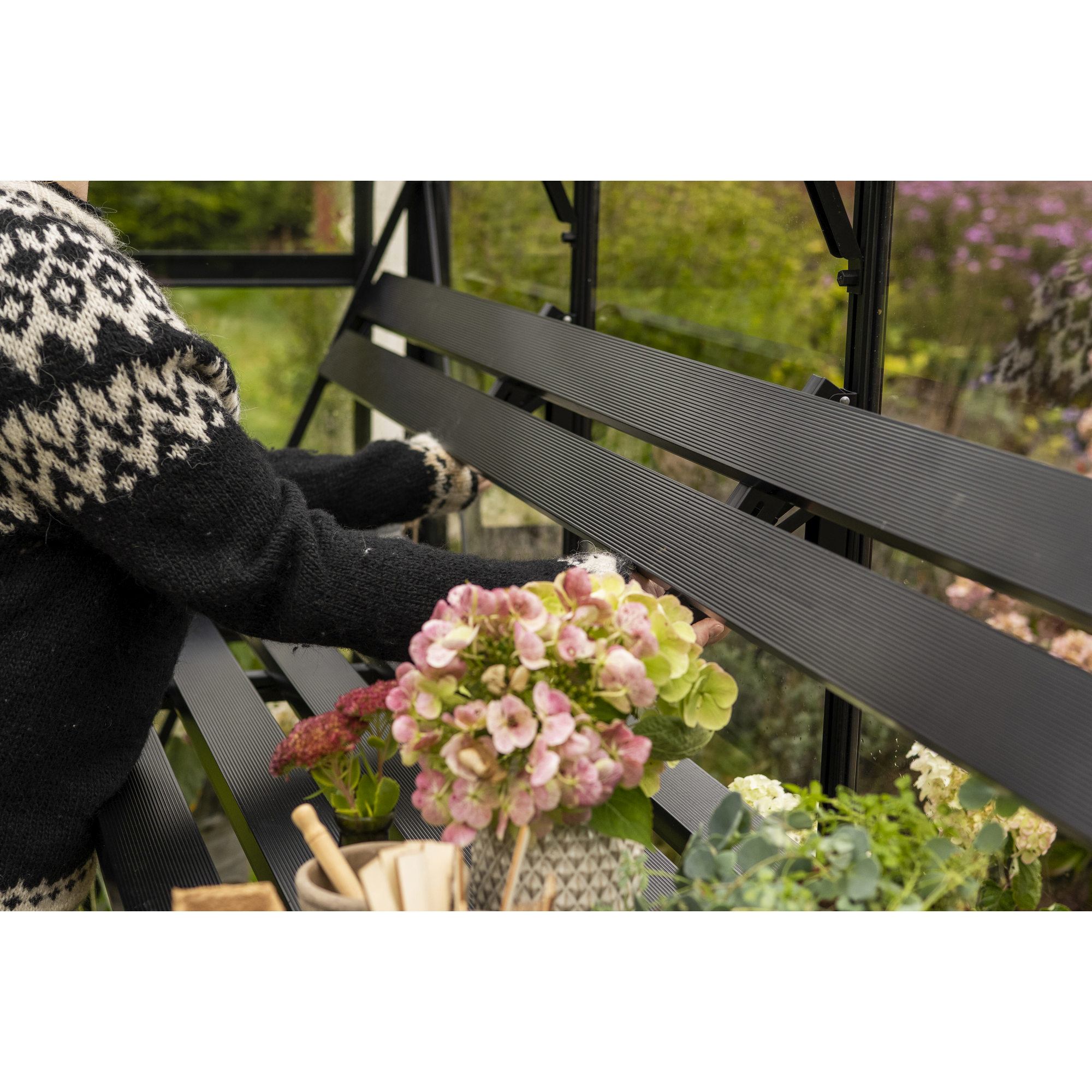 Gewächshausregal klappbar für Gewächshaus 'ICON 8'  mit 11,2 m²