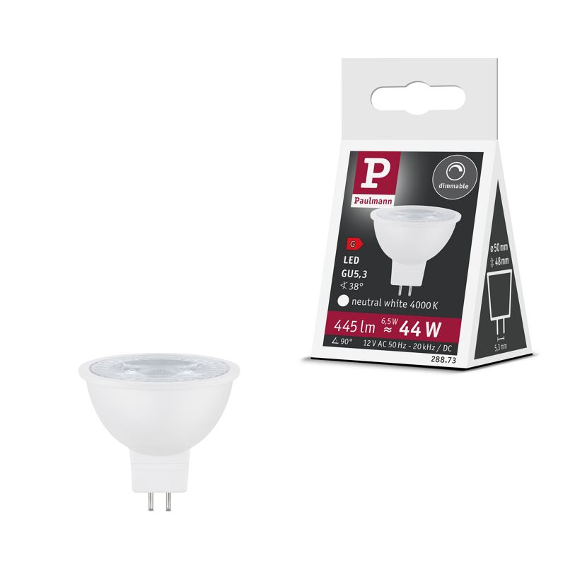 LED-Leuchtmittel dimmbar Reflektor GU5.3 6,5 W 445 lm neutralweiß