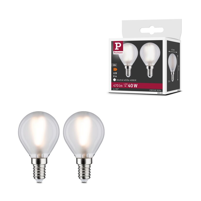 LED-Leuchtmittel E14 4,8 W 470 lm 2 Stück