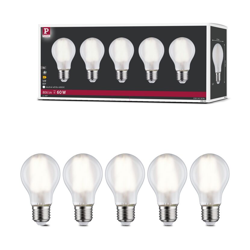 LED-Leuchtmittel E27 7 W 806 lm 5 Stück