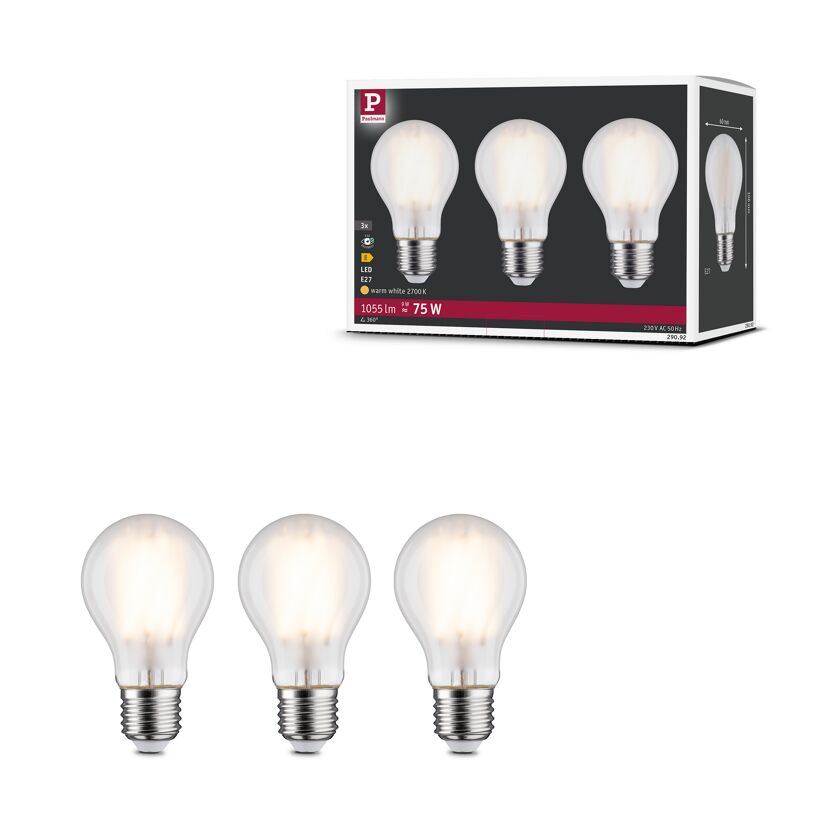 LED-Leuchtmittel E27 9 W 1055 lm 3 Stück