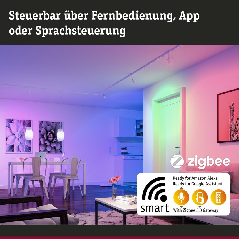 LED-Leuchtmittel 'Zigbee' dimmbar Tropfen E14 5 W 470 lm warmweiß