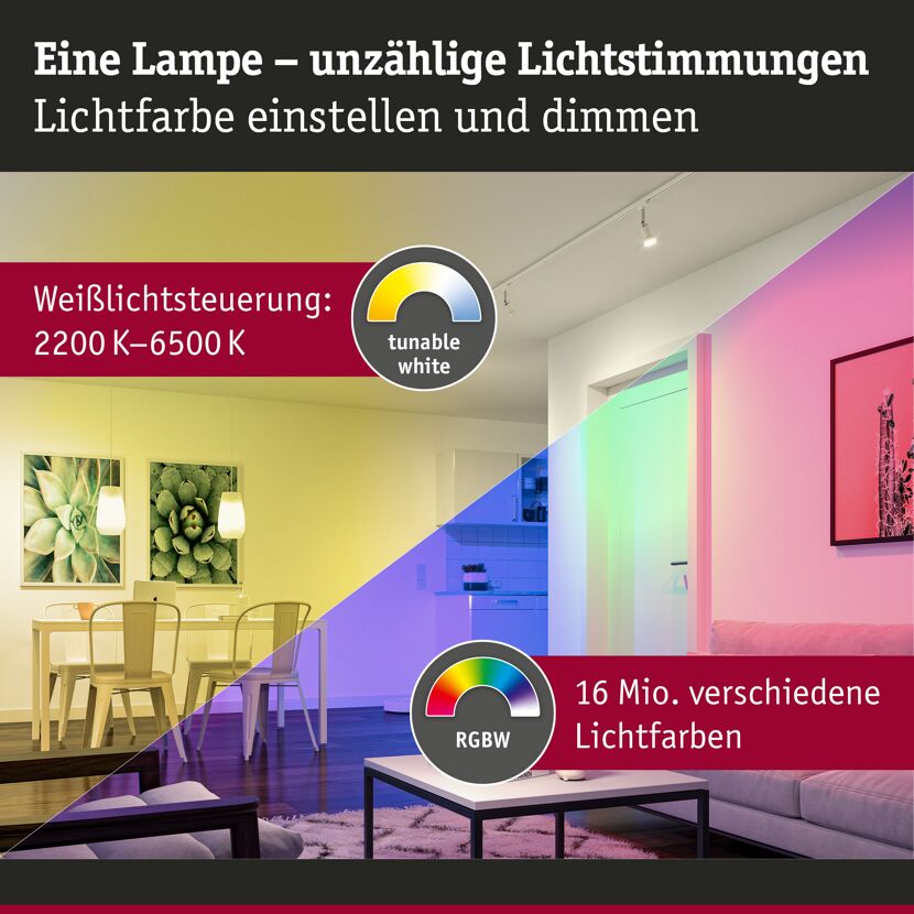LED-Leuchtmittel 'Zigbee' dimmbar Tropfen E14 5 W 470 lm warmweiß