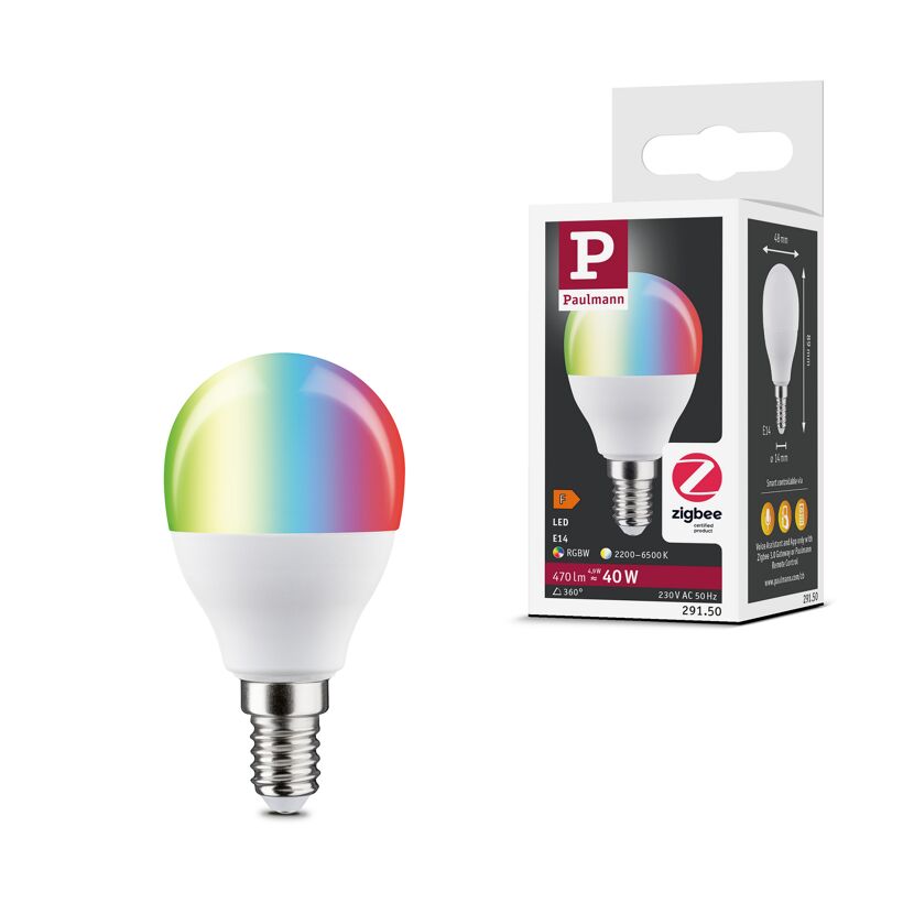 LED-Leuchtmittel 'Zigbee' dimmbar Tropfen E14 5 W 470 lm warmweiß