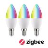 LED-Leuchtmittelset 'Zigbee' dimmbar Kerze E14 5 W 470 lm warmweiß 3 Stück