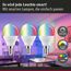 Drei bunte dimmbare 'Zigbee' LED-Tropfenlampen.