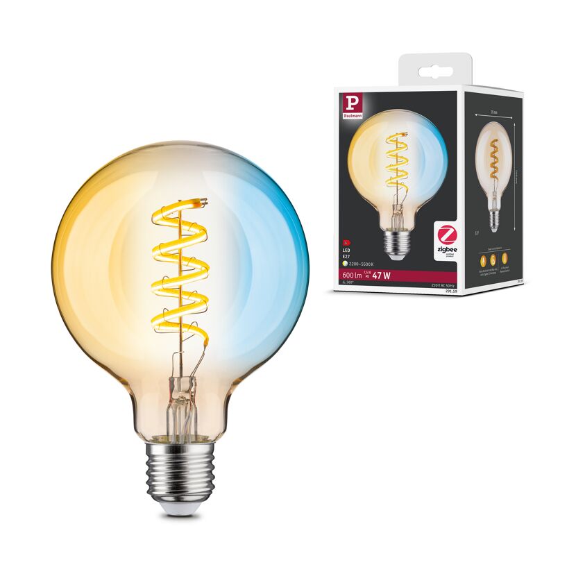 LED-Leuchtmittel 'Zigbee' dimmbar Globe E27 7,5 W 600 lm warmweiß