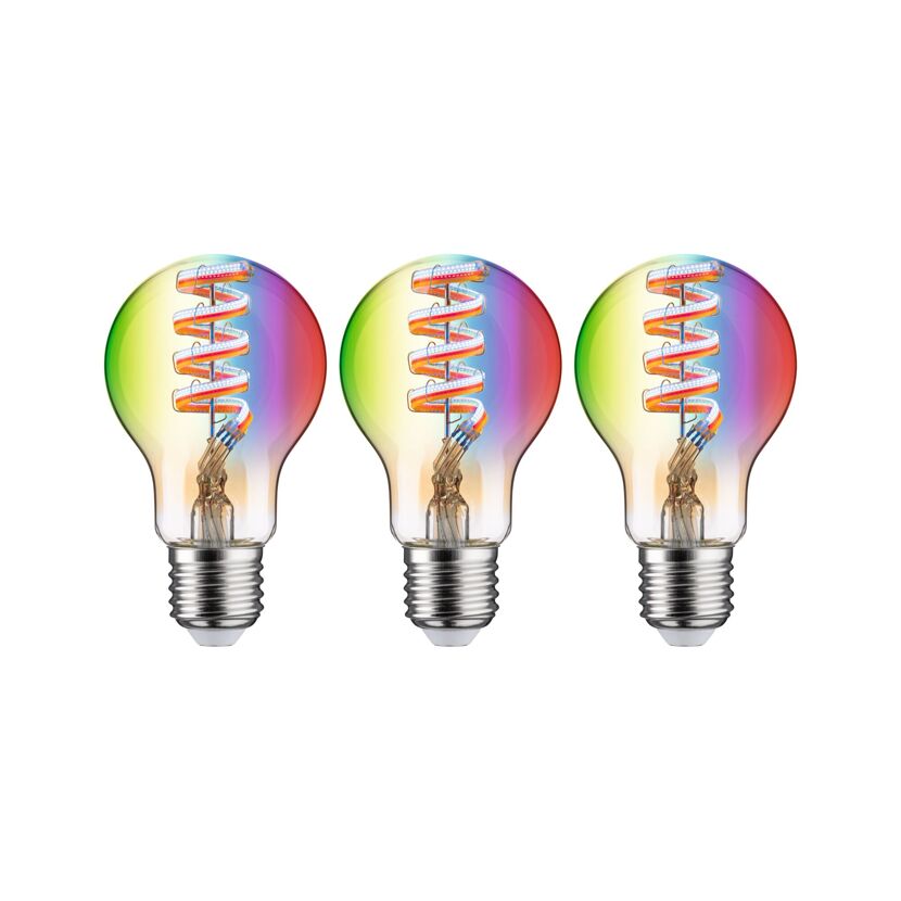 LED-Leuchtmittelset 'Zigbee' dimmbar Standardform E27 6,3 W 470 lm warmweiß 3 Stück