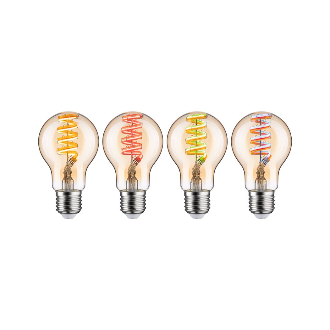 LED-Leuchtmittelset 'Zigbee' dimmbar Standardform E27 6,3 W 470 lm warmweiß 3 Stück