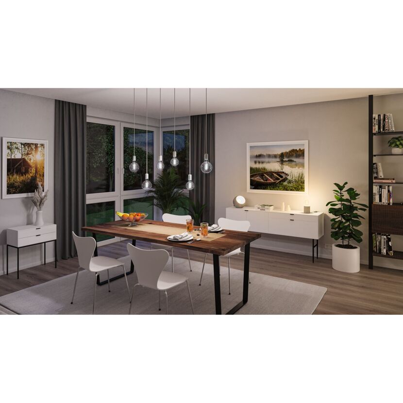 LED-Leuchtmittelset 'Zigbee' dimmbar Standardform E27 6,3 W 470 lm warmweiß 3 Stück