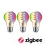 LED-Leuchtmittelset 'Zigbee' dimmbar Standardform E27 6,3 W 470 lm warmweiß 3 Stück