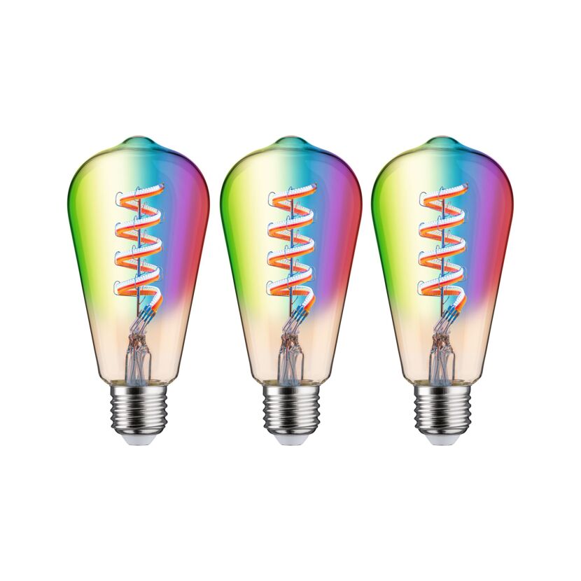 LED-Leuchtmittelset 'Zigbee' dimmbar Kolben E27 6,3 W 470 lm warmweiß 3 Stück