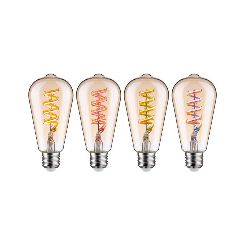LED-Leuchtmittelset 'Zigbee' dimmbar Kolben E27 6,3 W 470 lm warmweiß 3 Stück