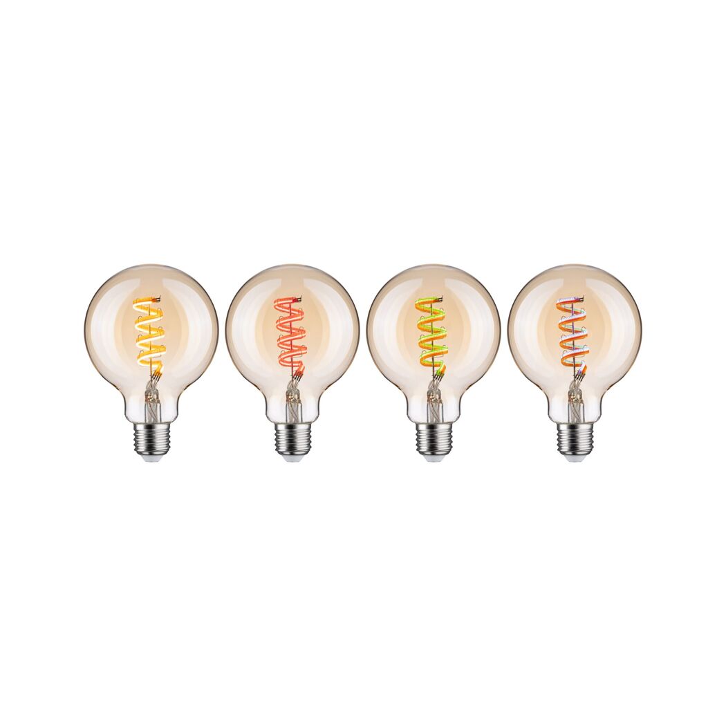 LED-Leuchtmittelset 'Zigbee' dimmbar Globe E27 6,3 W 470 lm warmweiß 3 Stück