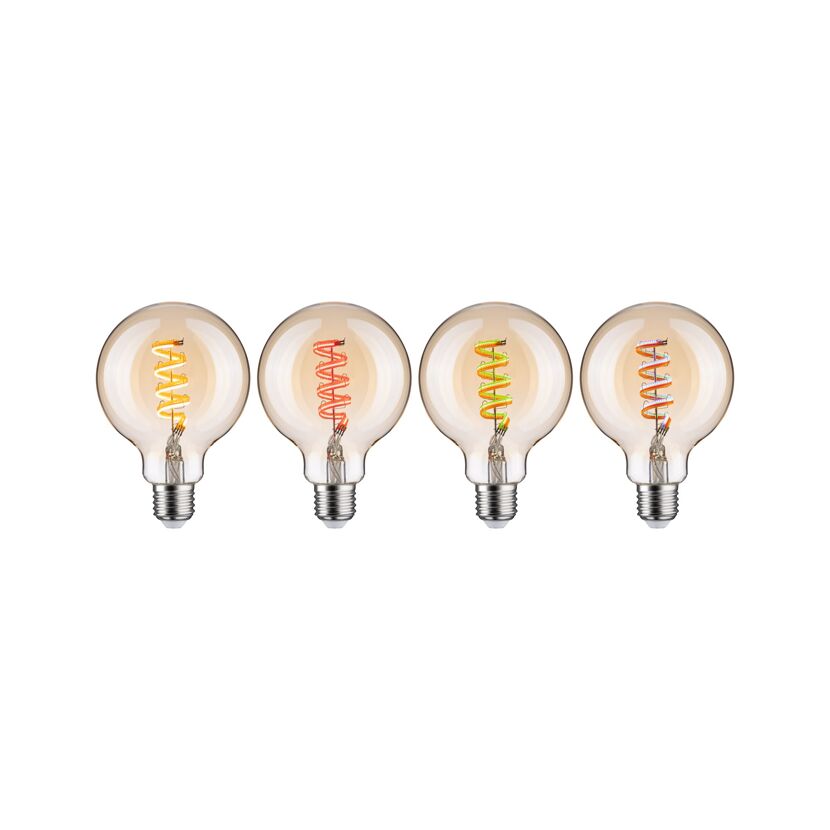 LED-Leuchtmittelset 'Zigbee' dimmbar Globe E27 6,3 W 470 lm warmweiß 3 Stück