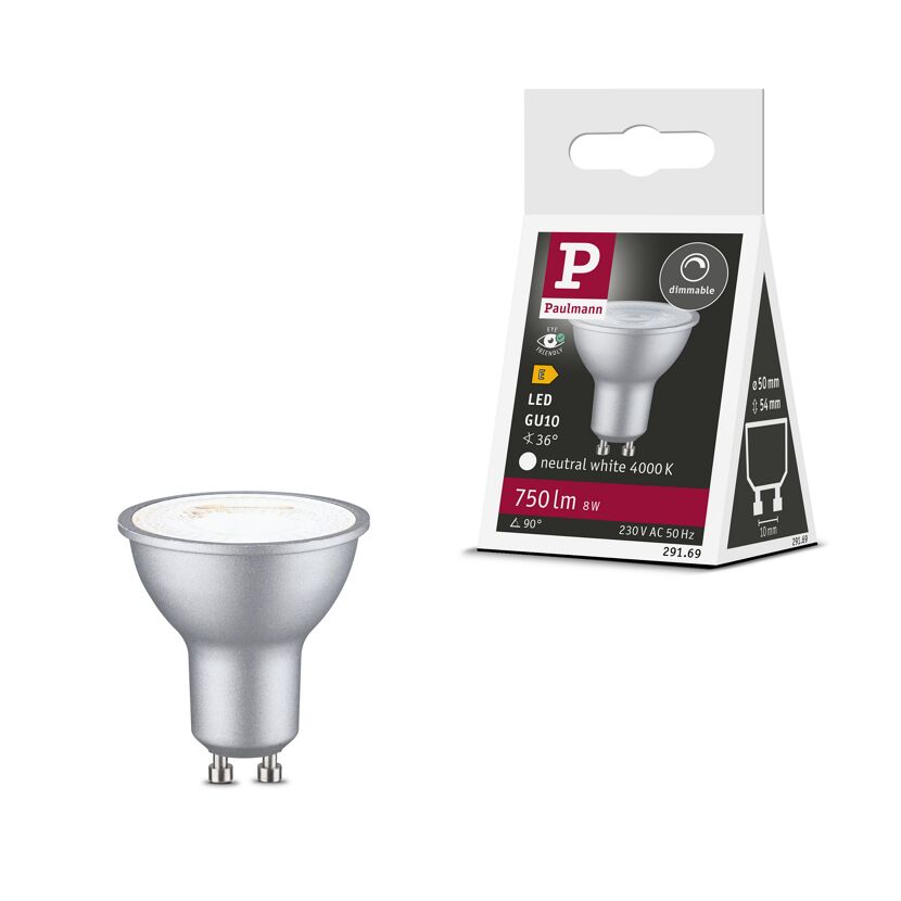 LED-Leuchtmittel dimmbar Reflektor GU10 8 W 750 lm neutralweiß