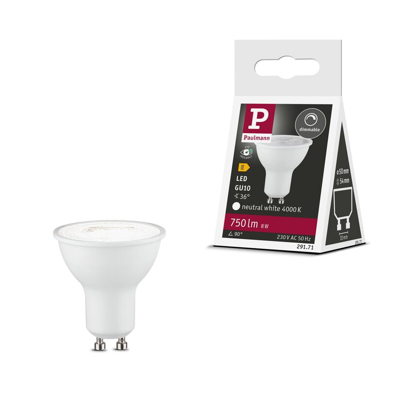 LED-Leuchtmittel dimmbar Reflektor GU10 8 W 750 lm neutralweiß