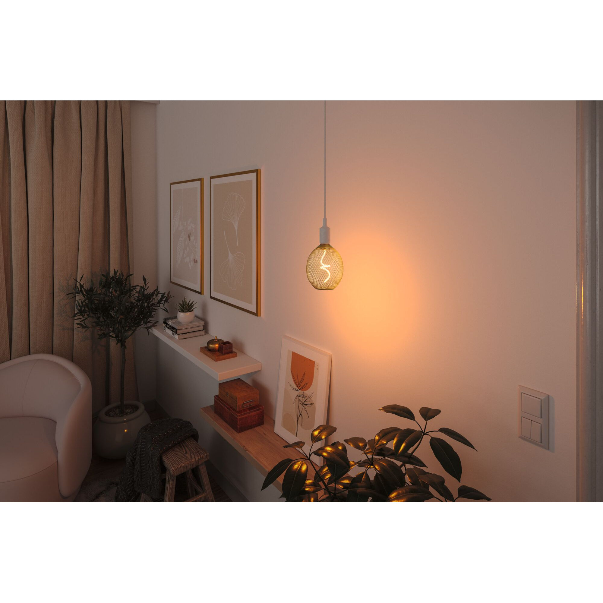 LED-Leuchtmittel 'Metallic Glow' E27 4 W 180 lm