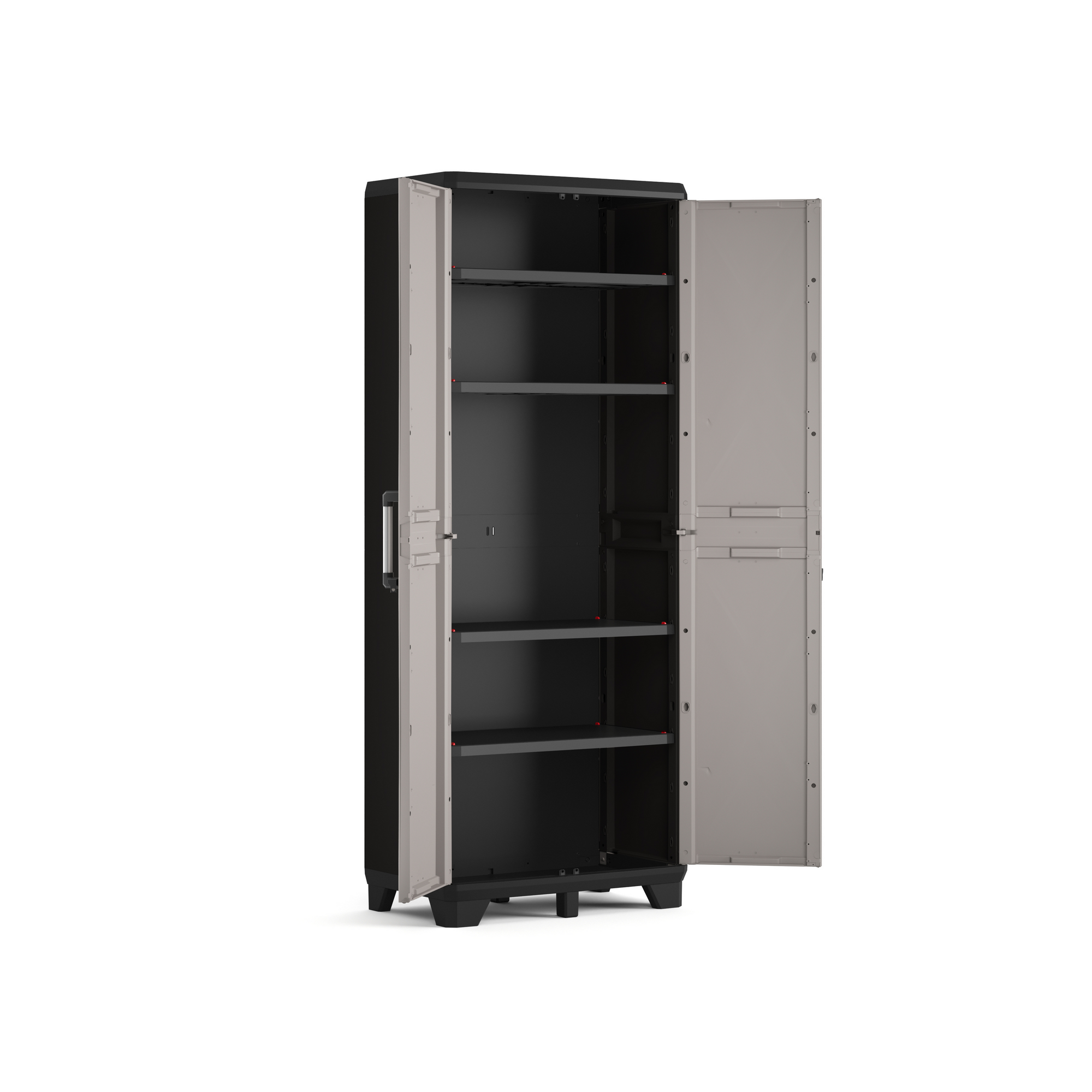 Kunststoffschrank 'Pro' 4 Böden 68 x 173 x 39 cm