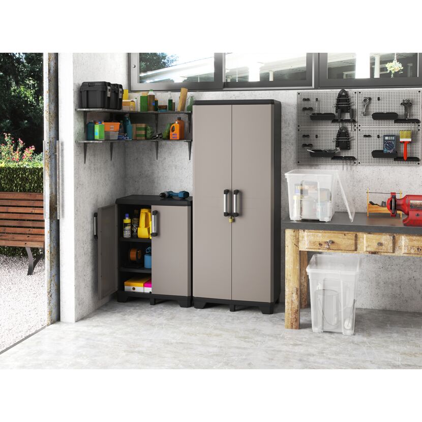 Kunststoffschrank 'Pro' 4 Böden 68 x 173 x 39 cm