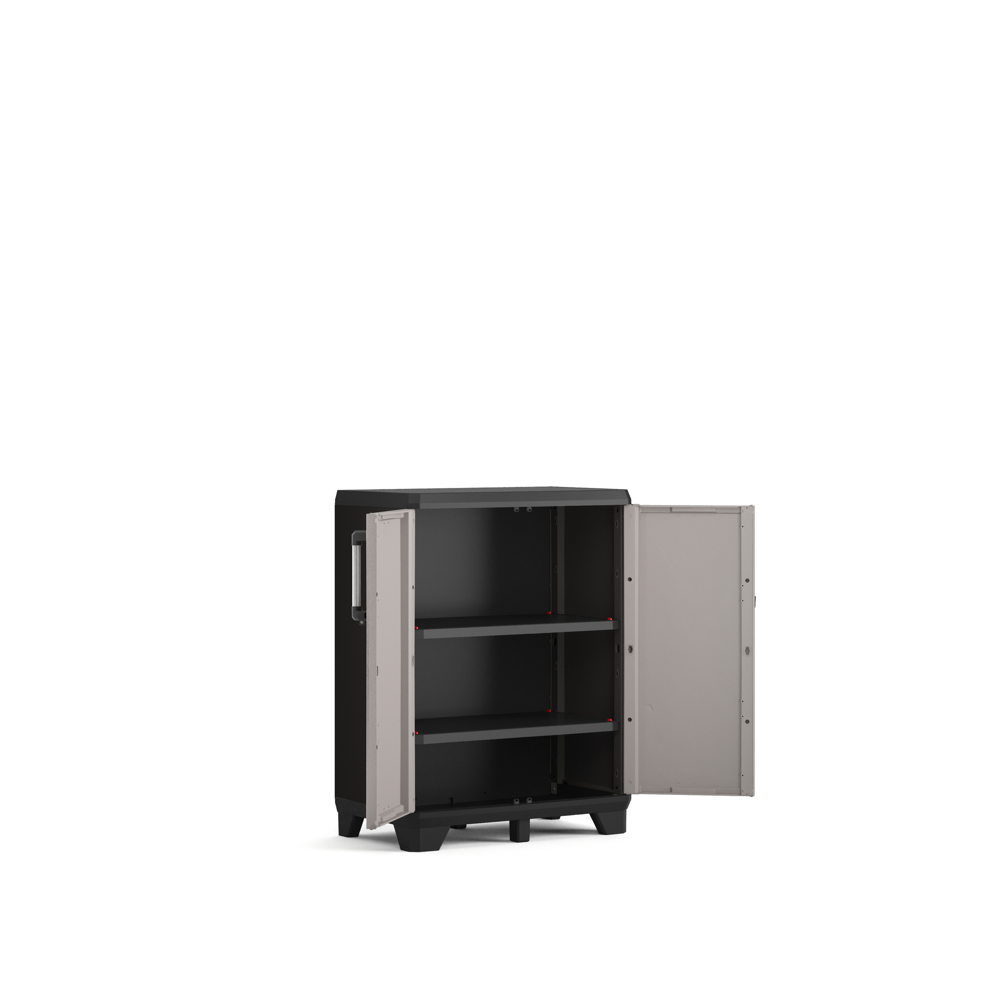 Kunststoffschrank 'Pro' 2 Böden 68 x 90 x 39 cm