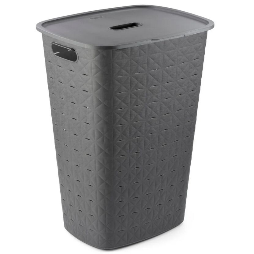 Wäschebox 'Softex' dunkelgrau 65 l 42 x 31,6 x 60 cm