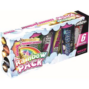 Fontänen-Feuerwerk 'Rainbow Pack' 6-teilig