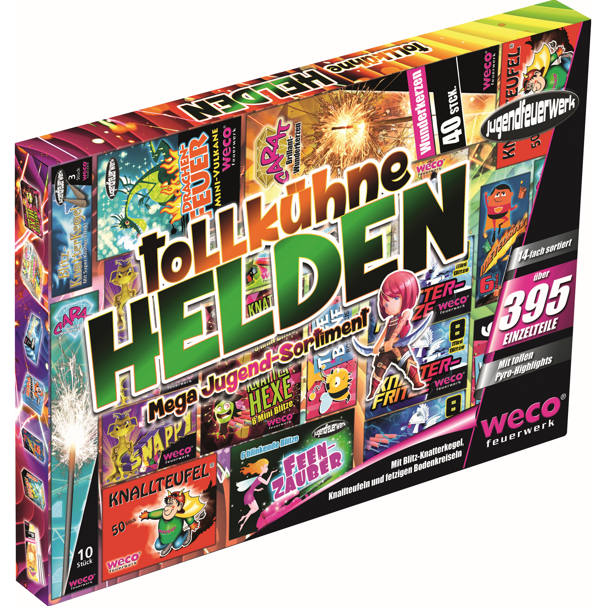 Jugend-Feuerwerk 'Tollkühne Helden' 397-teilig