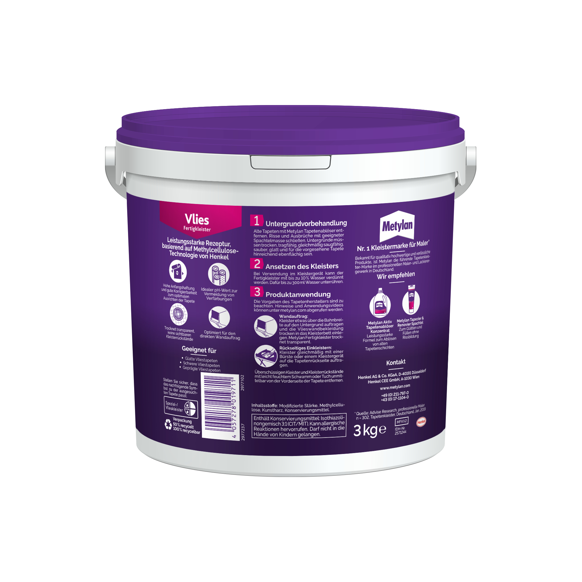 Tapetenkleister 'Raufaser' 5 kg