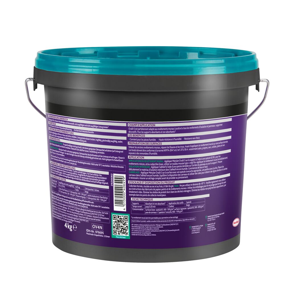 Wandbelagskleber 'Ovalit S' 4 kg