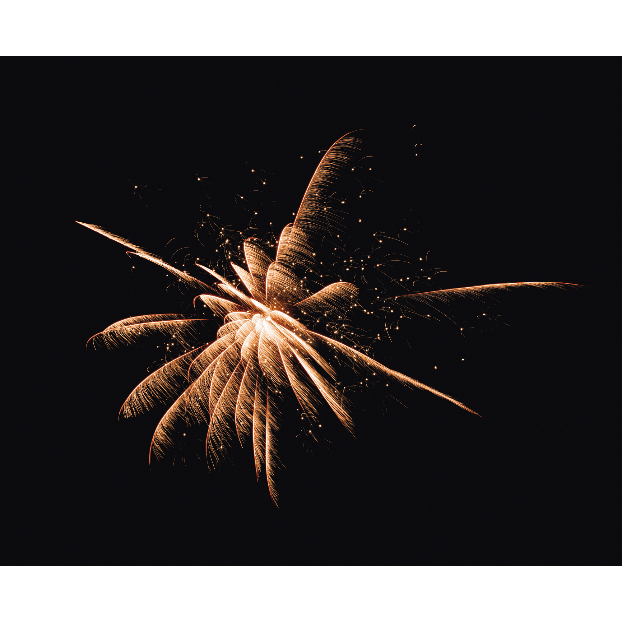 Raketen-Feuerwerk 'Gold-Raketen' 6-teilig